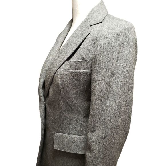 Evan Picone ILGWU 100% Wool Gray Blazer Sz 6 - Picture 8 of 17